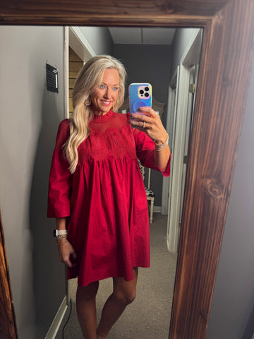 Crochet Lace Babydoll Dress