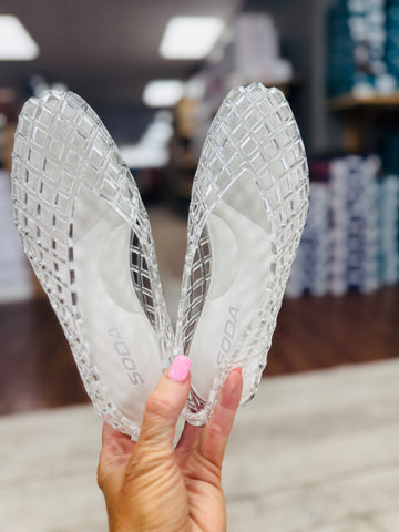 "User" Clear Jelly Shoes