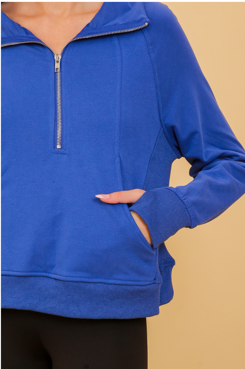 Game Day Half Zip Pullover And Short Set