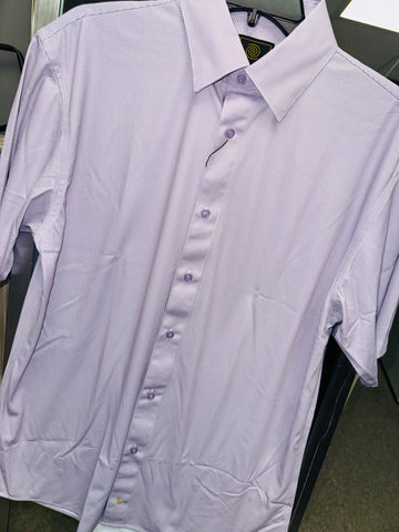 S/S Micro Check Button Down Shirt
