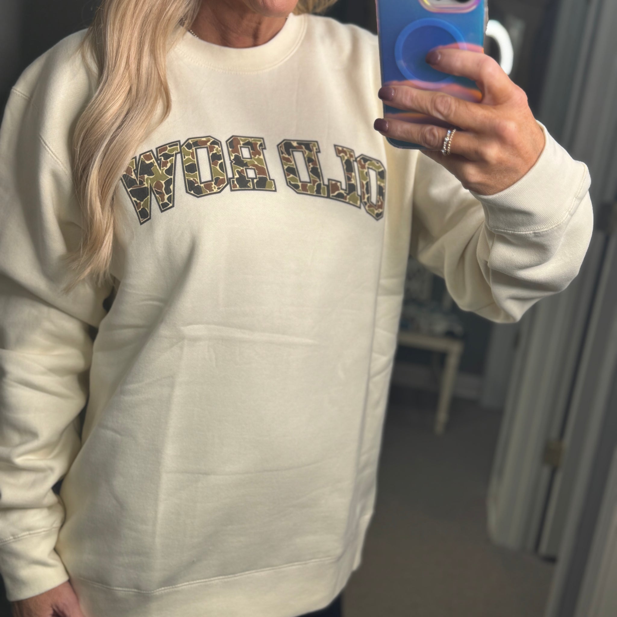 Old Row Camo Crewneck