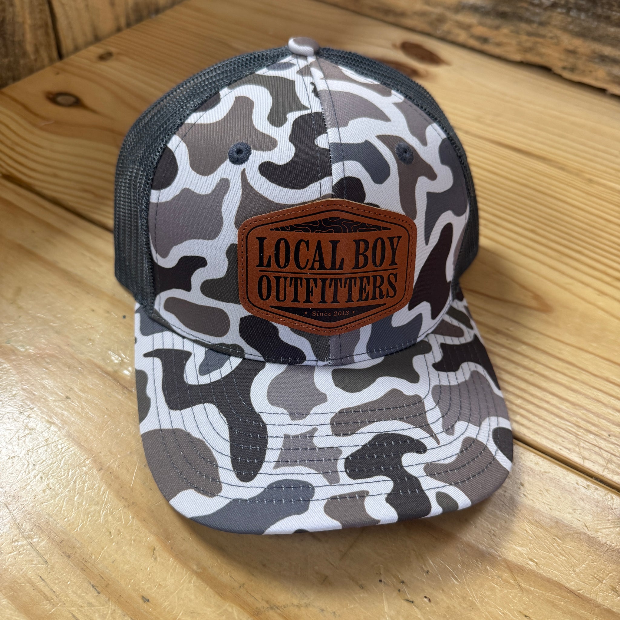 Topo Leather Trucker Hat