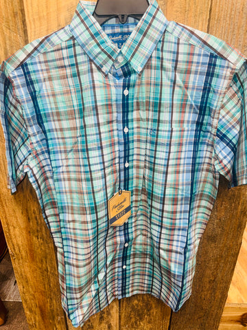 Men's Plaid S/S Button Down Shirt