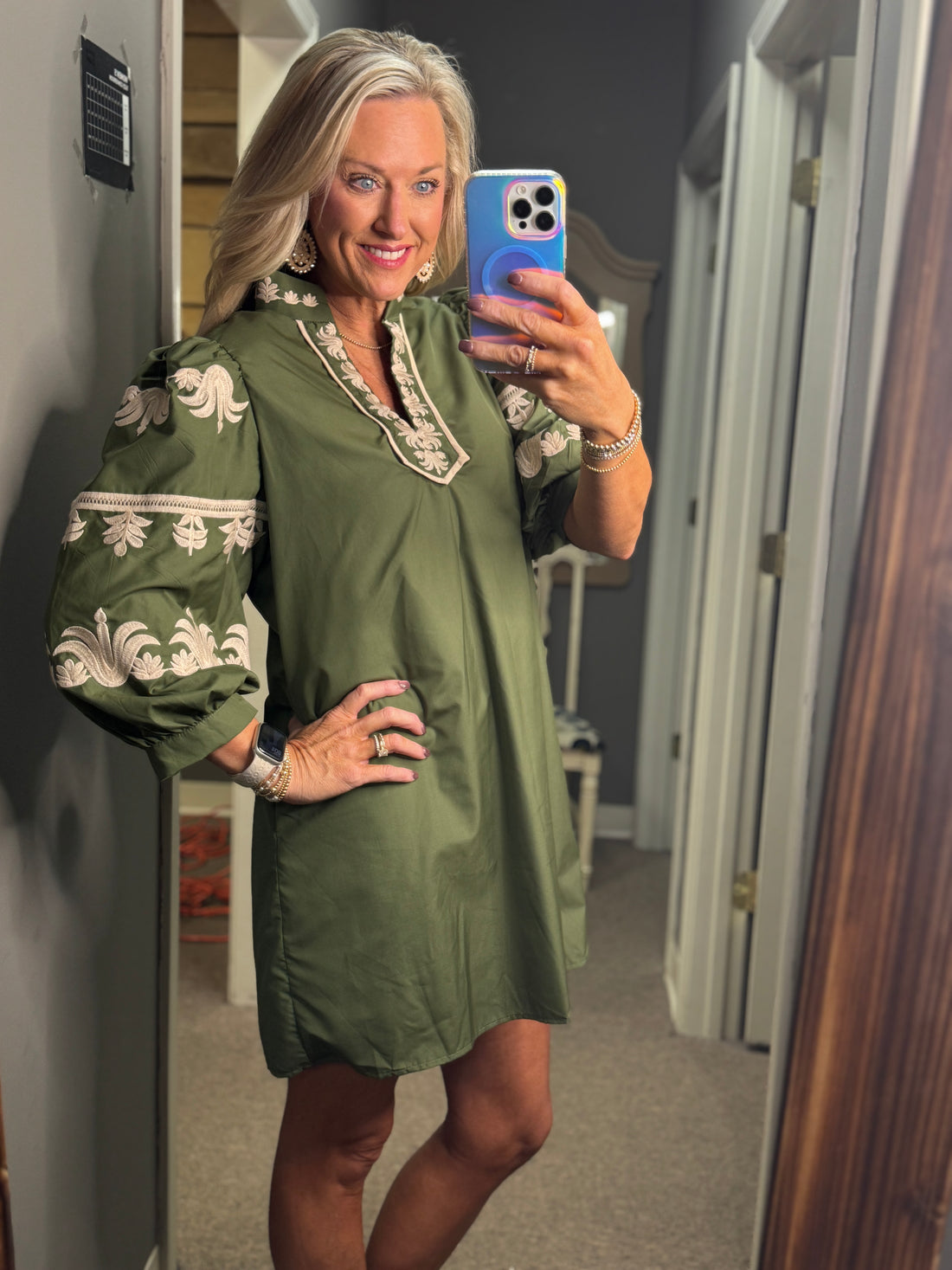 Striking Contrast Dress