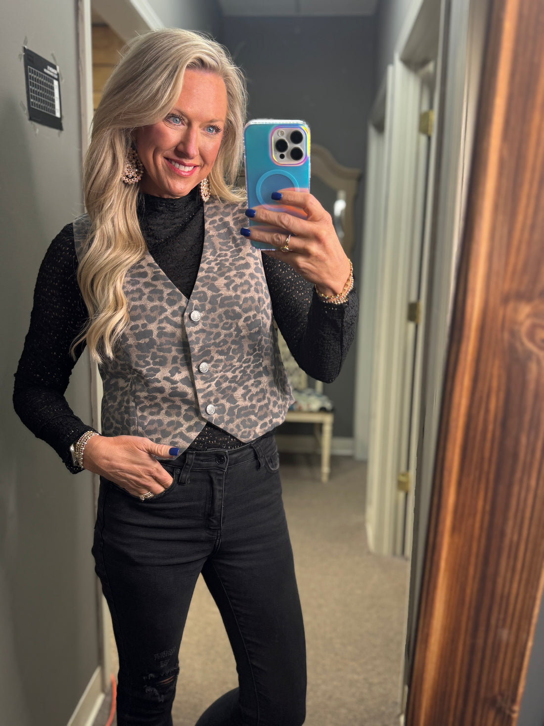 Leopard Print Vest