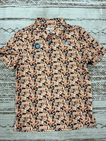 Men's Camo Printed Polo