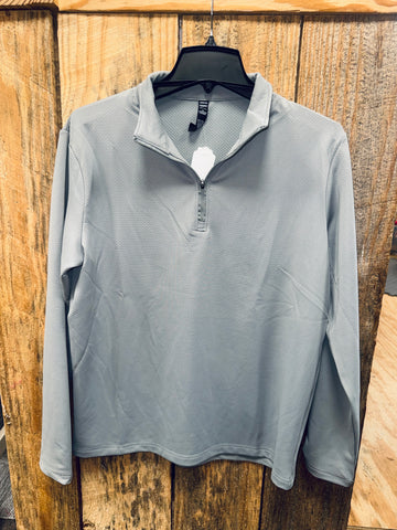 Men's Light Grey 1/4 Zip Pullover