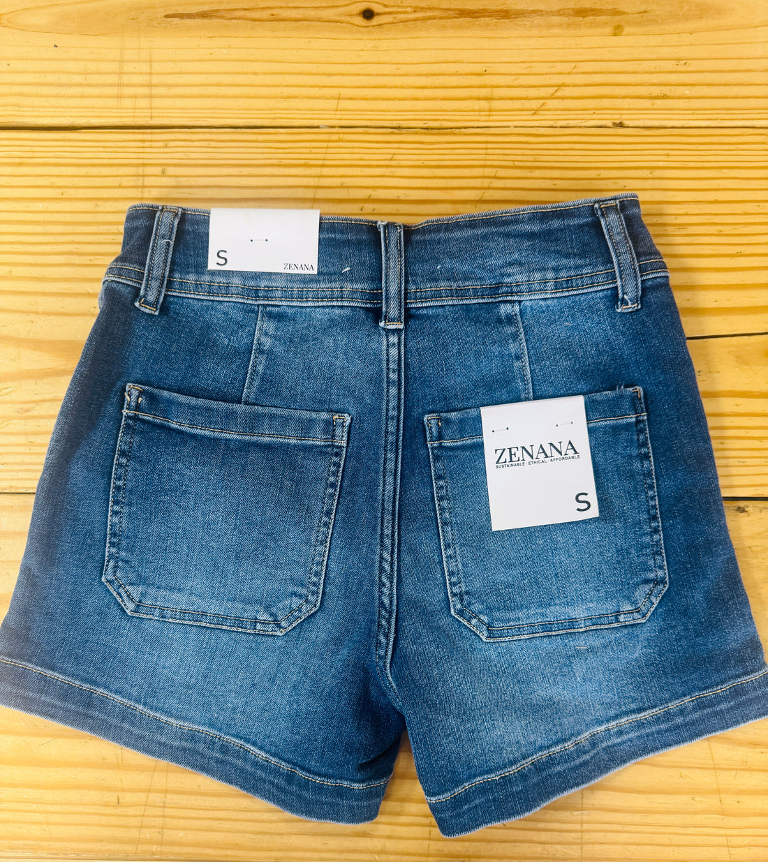 Utility Pocket Denim Shorts