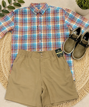Men's Multi Plaid Button Down