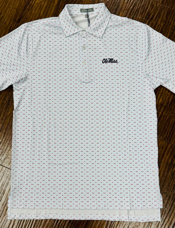 Ole Miss Script Team Dot Polo