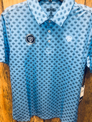 Men's Aztec Printed Polo