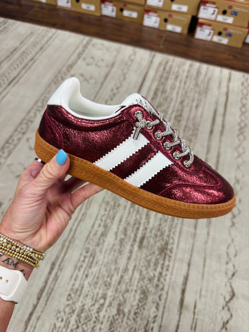 Corky's | Heads Up | Burgundy Metallic