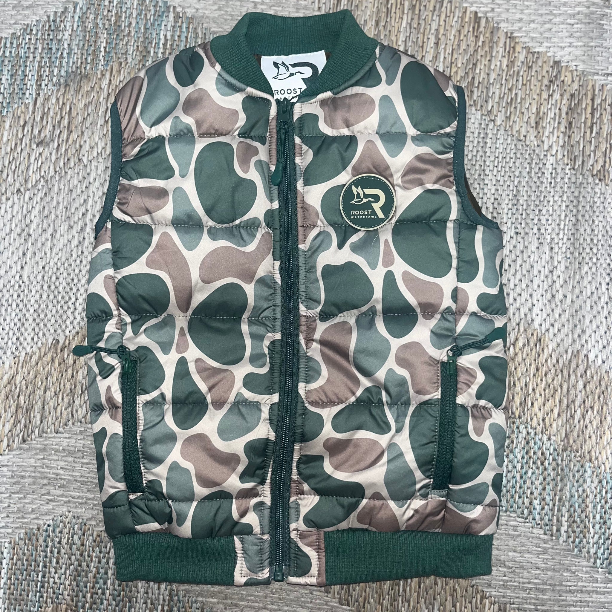 Youth Roost Camo Puffer Vest