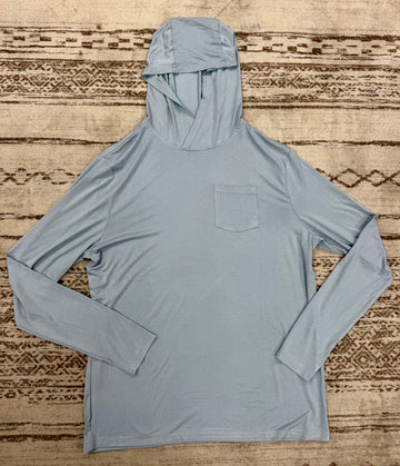 Men's Lightweight Hoodie | Blue Pastel