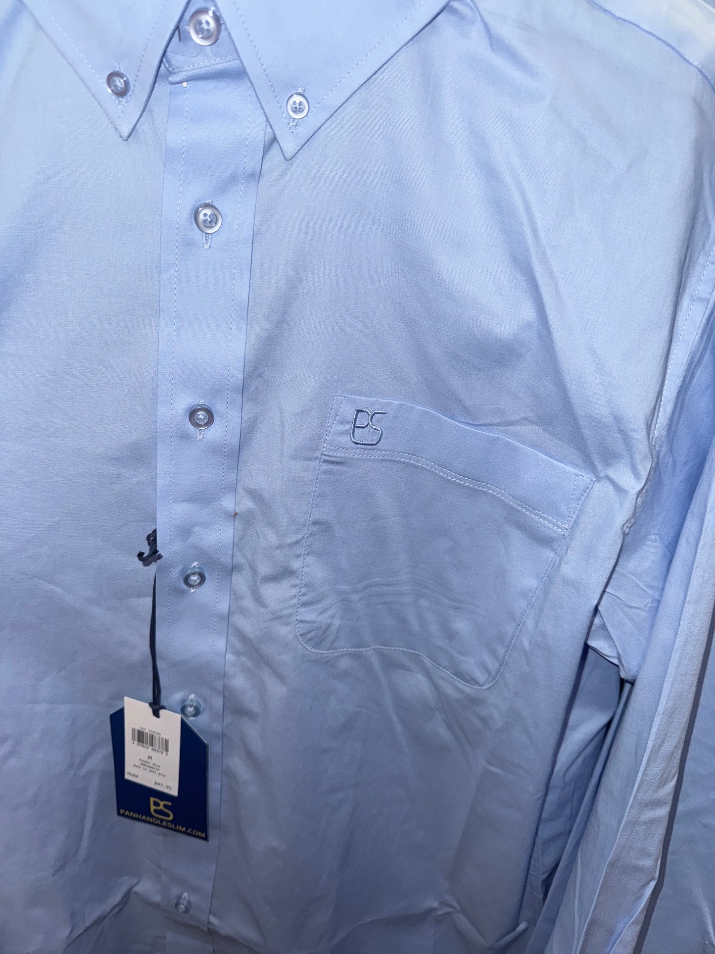 Men's L/S Solid Button Down Shirt