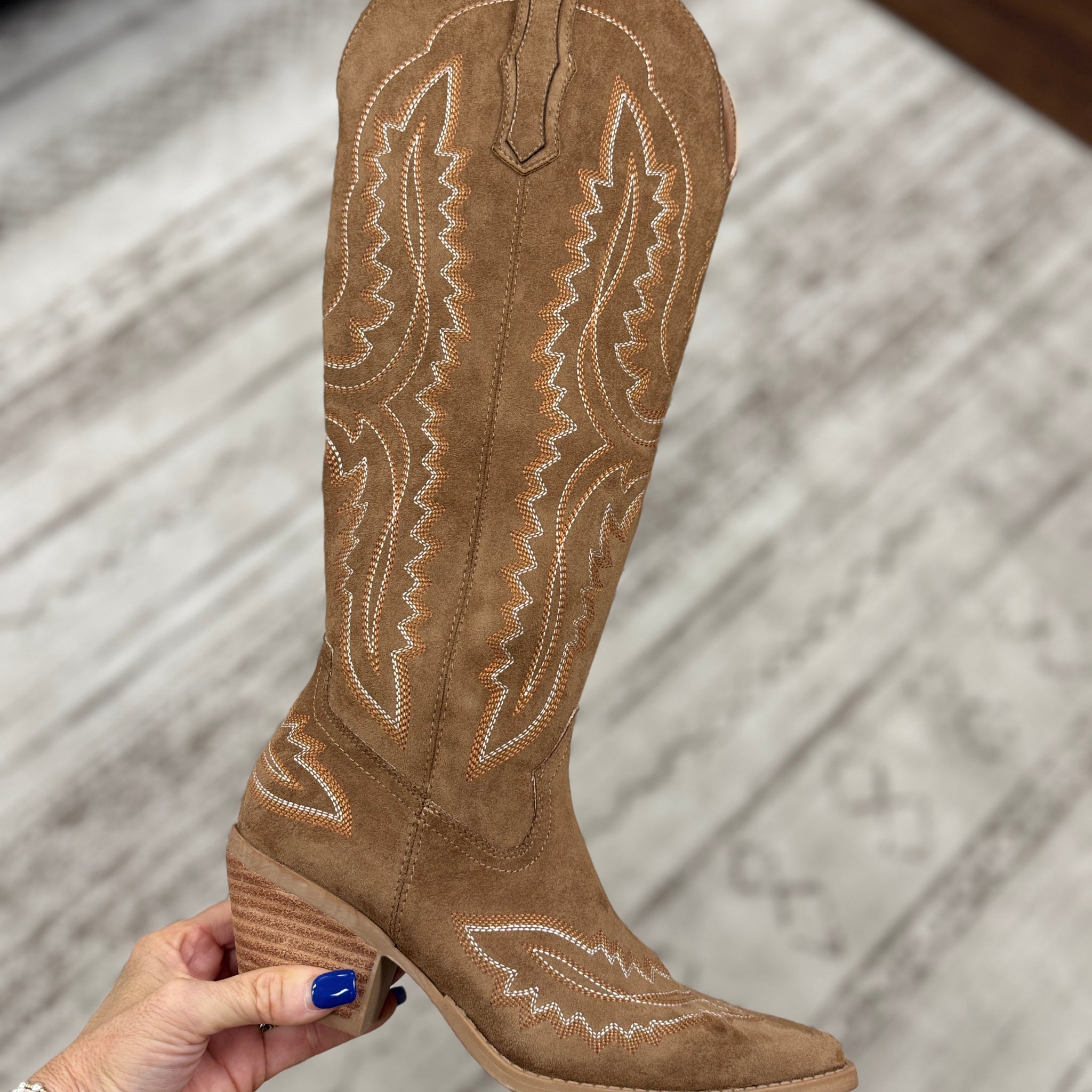 Tess - Samara Stitch Western Tall Boots