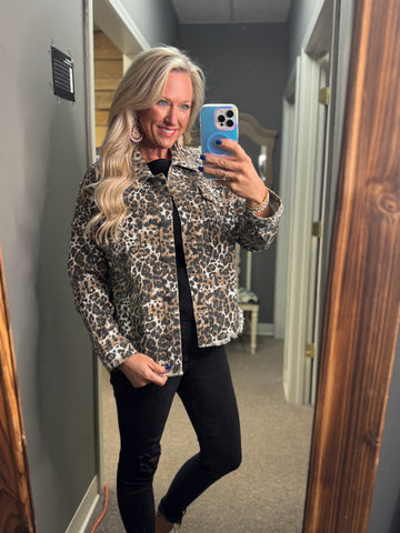 Glitzy Denim Shacket