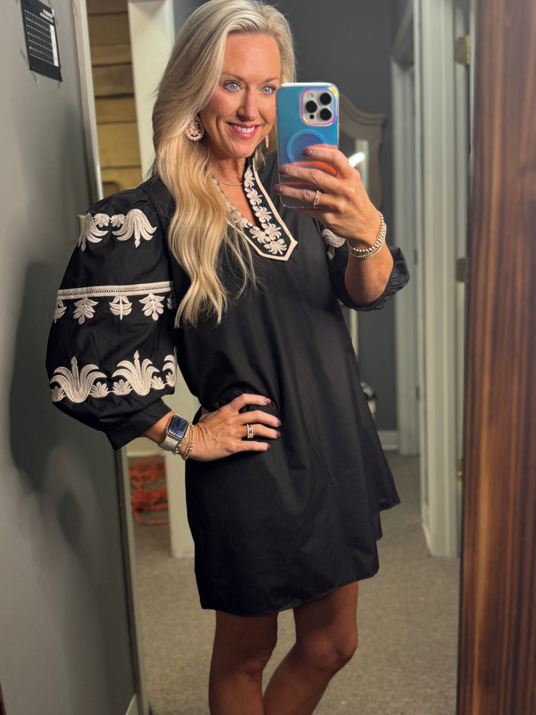 Striking Contrast Dress