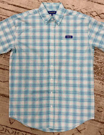 Men's S/S Plaid Button Down Shirt