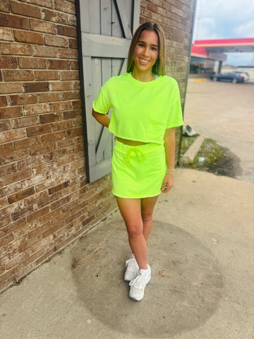 Nora Crop Top and Skort Set