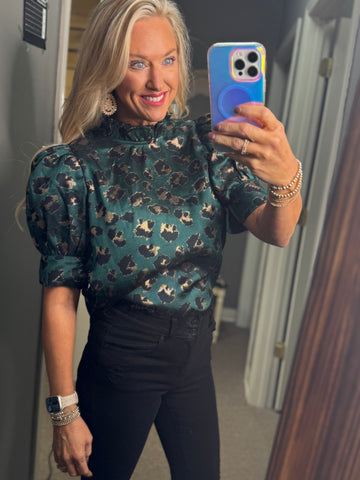 Stunning Hints Of Metallic Top