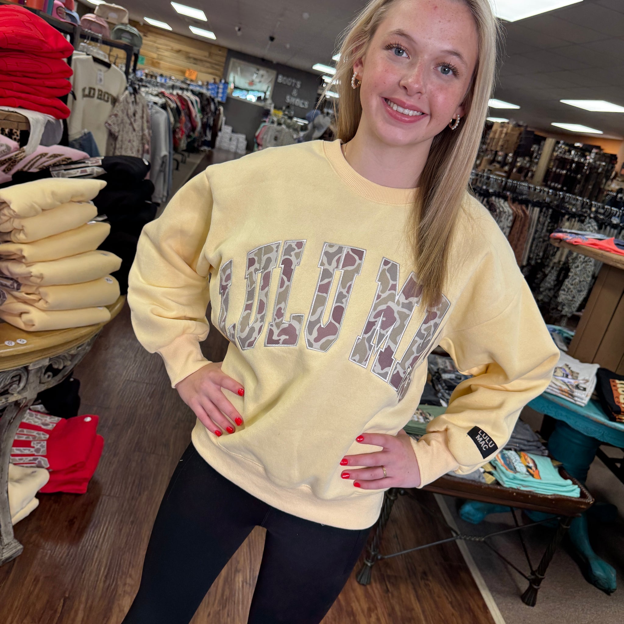 LuLu Mac Sweatshirt | Butter | Camo
