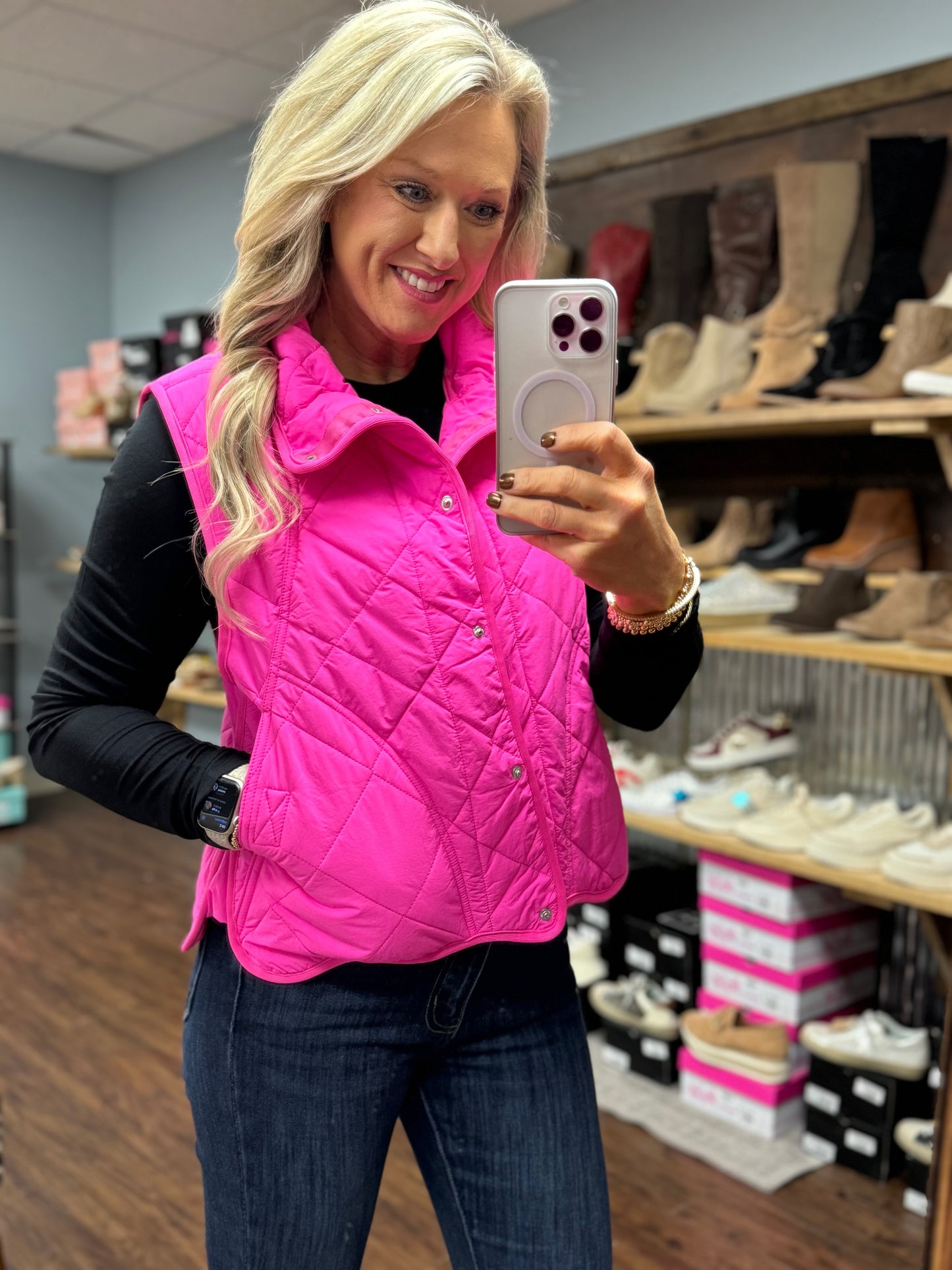 Bright Quilted Cozy Vest