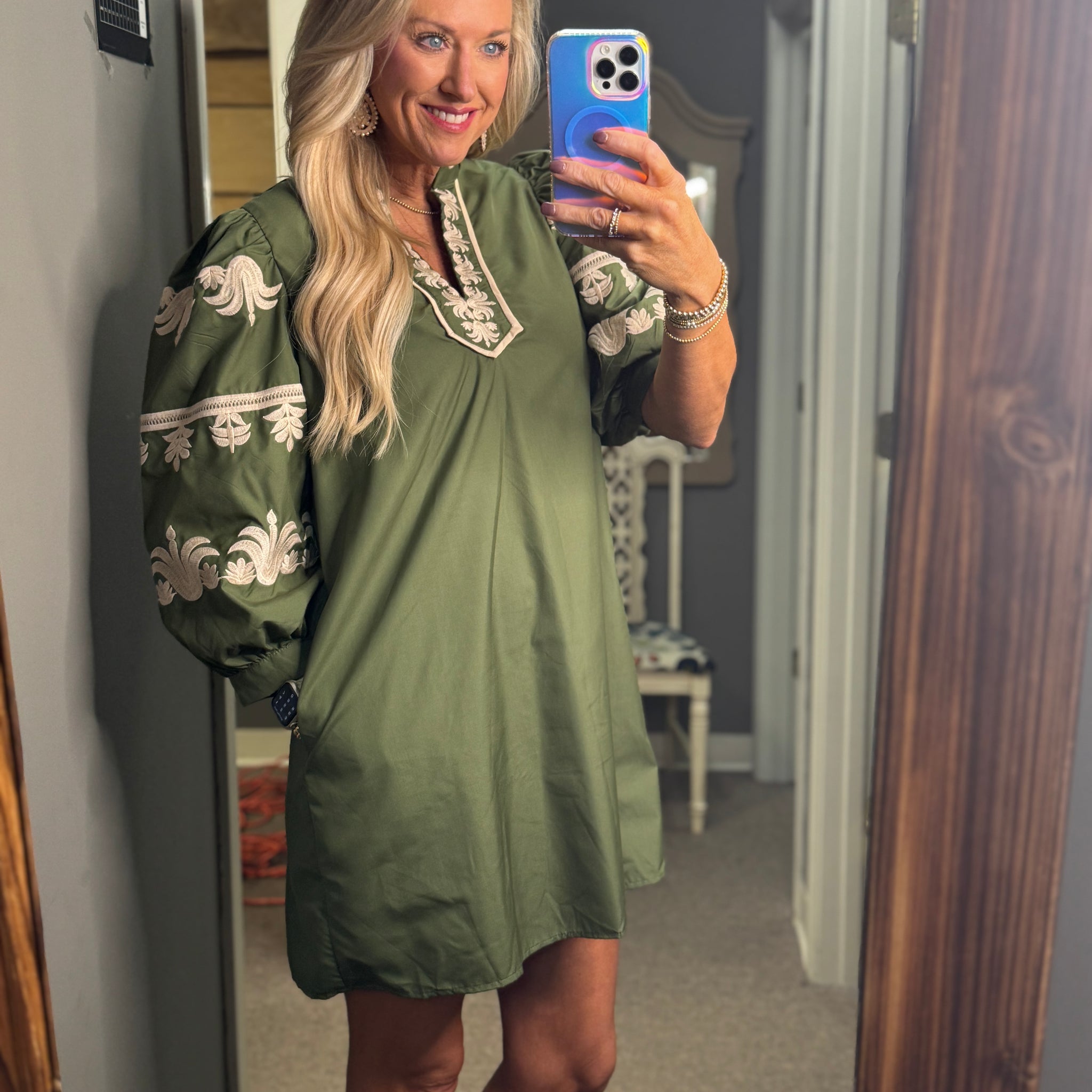 Striking Contrast Dress