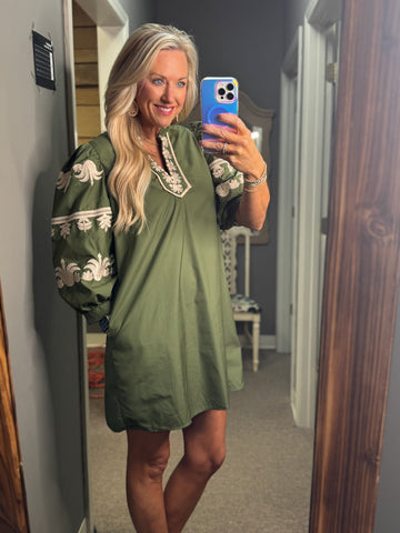 Striking Contrast Dress