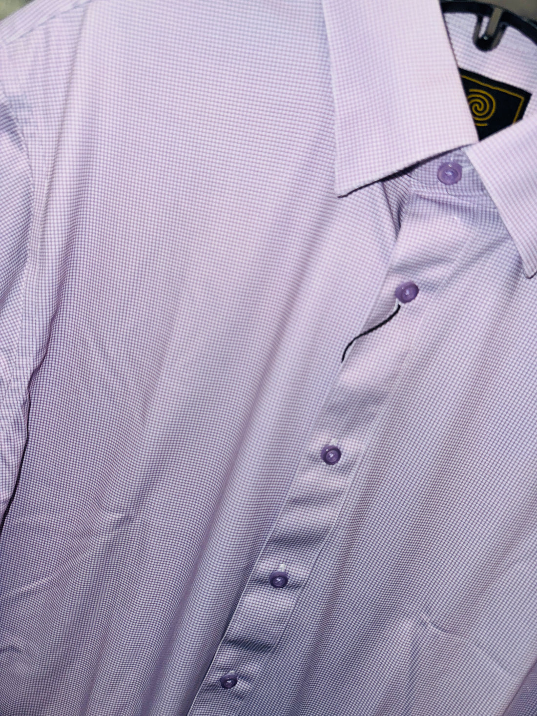 S/S Micro Check Button Down Shirt