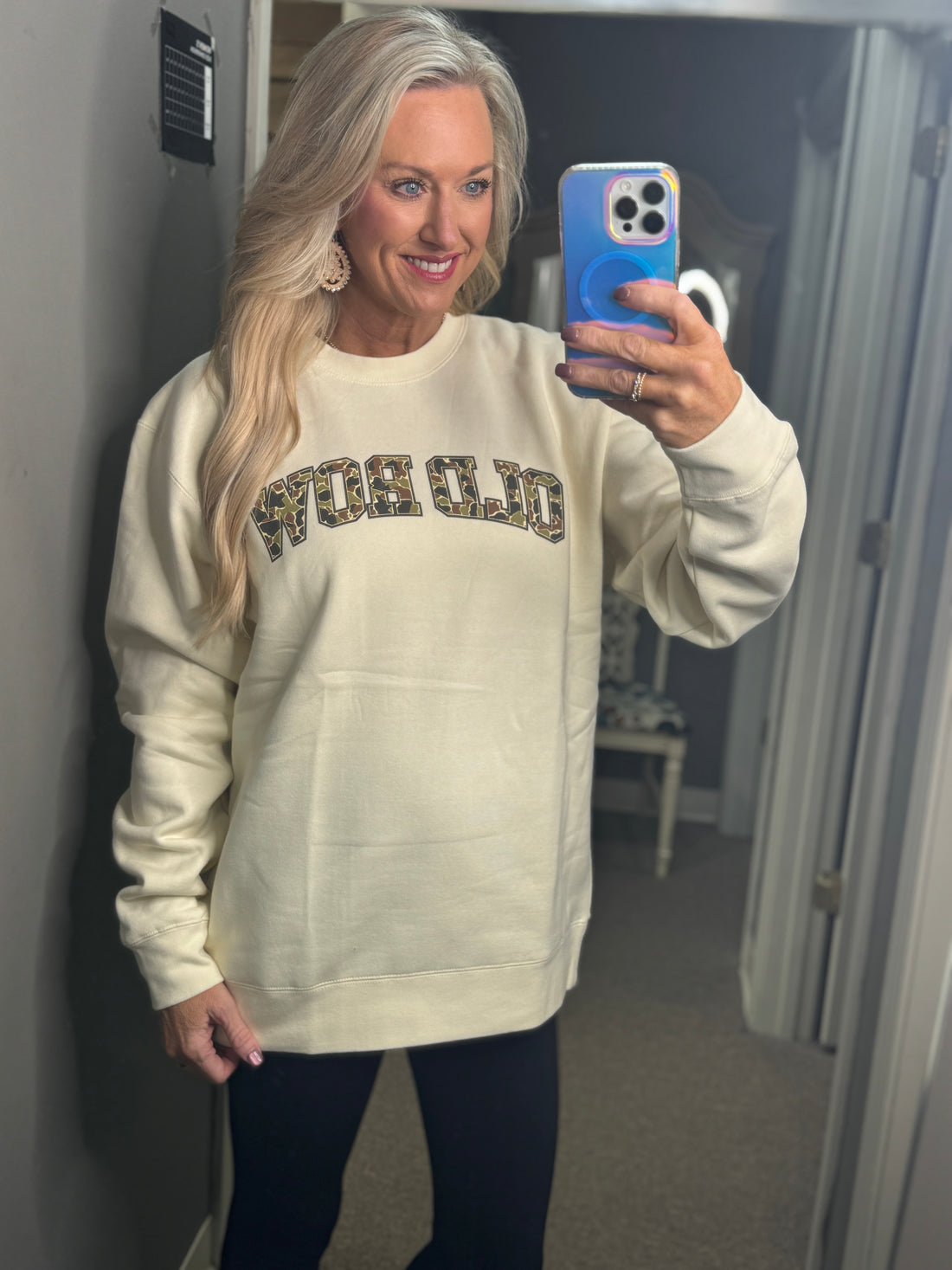 Old Row Camo Crewneck