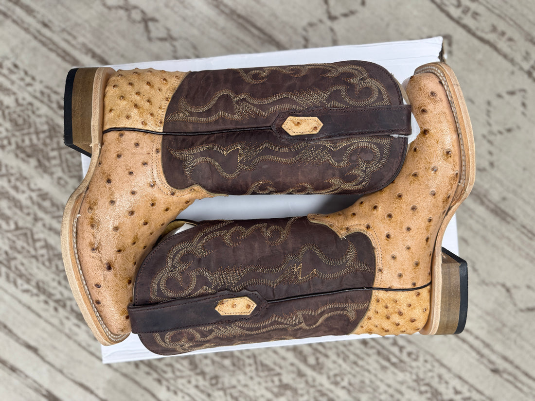 Cowtown Boot Q6077 Ostrich Rustic
