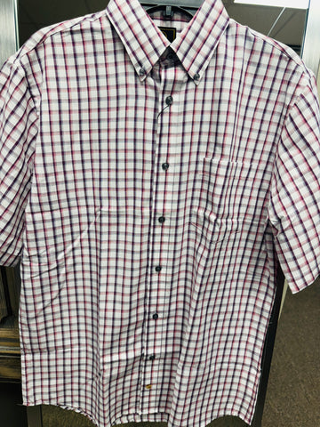 S/S Oxford Check Button Down Shirt