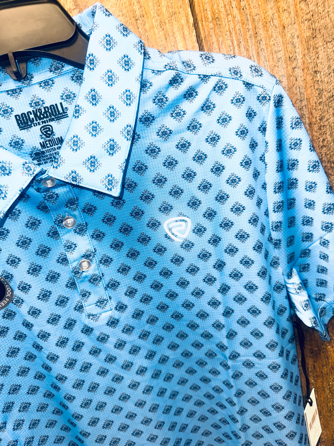 Men's Aztec Printed Polo
