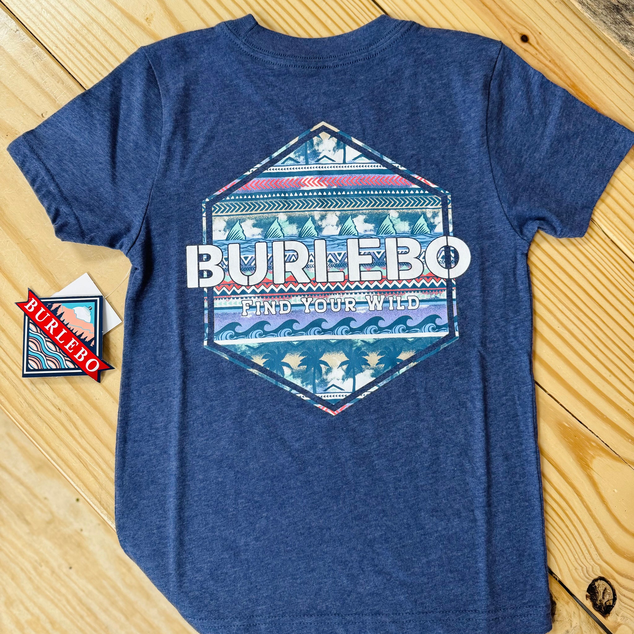 Burlebo Youth "Palms and Fins Logo" T-Shirt