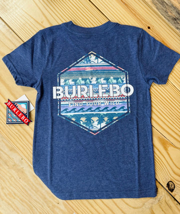 Burlebo Youth "Palms and Fins Logo" T-Shirt