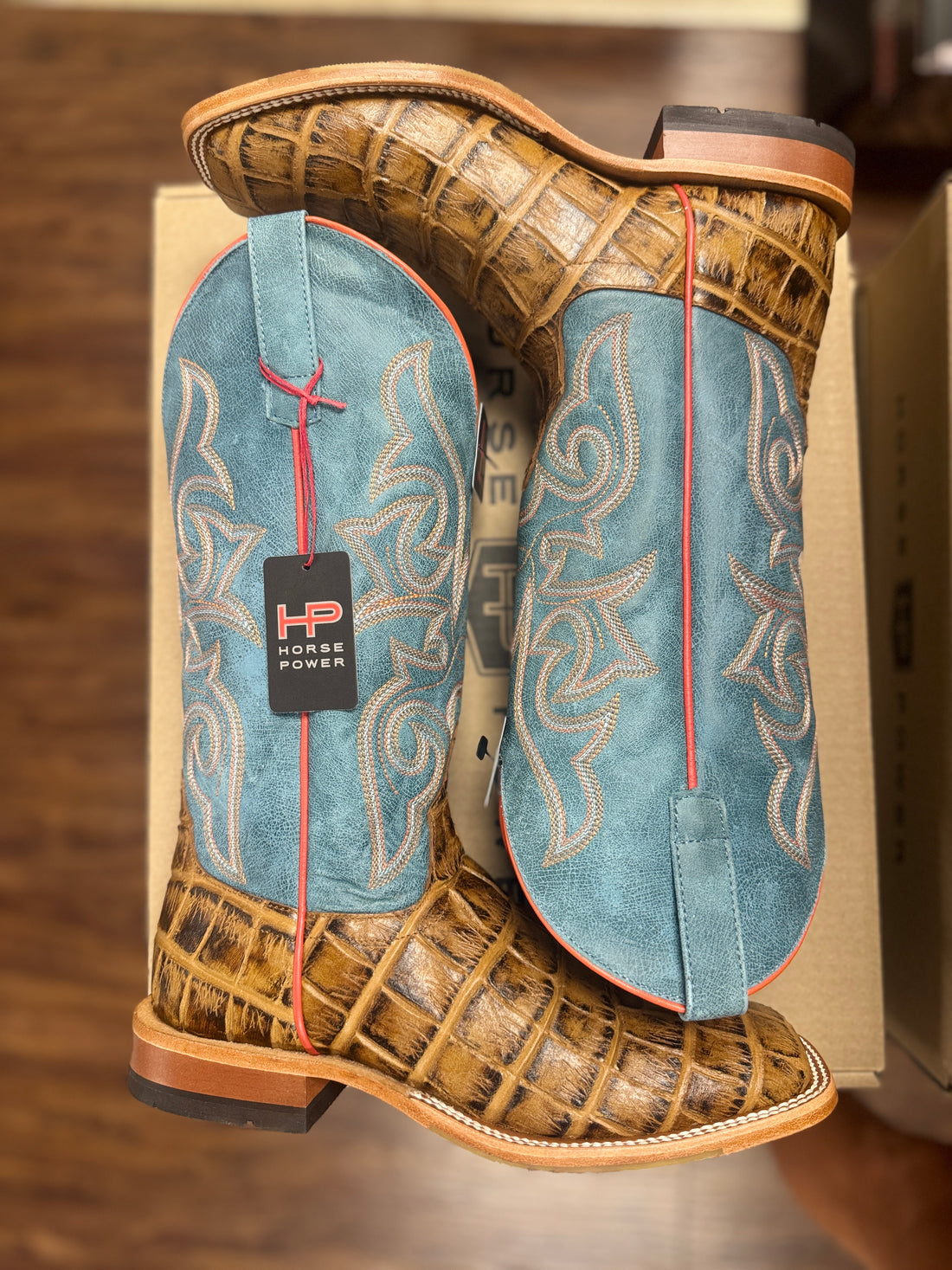 Horse Power HP2504 Tan Moreletti Print Boot