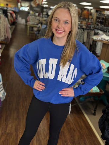 LuLu Mac Sweatshirt | Royal Blue/White