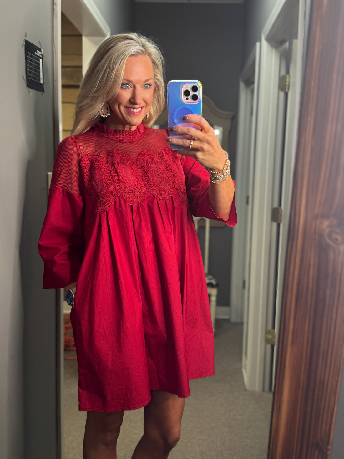 Crochet Lace Babydoll Dress