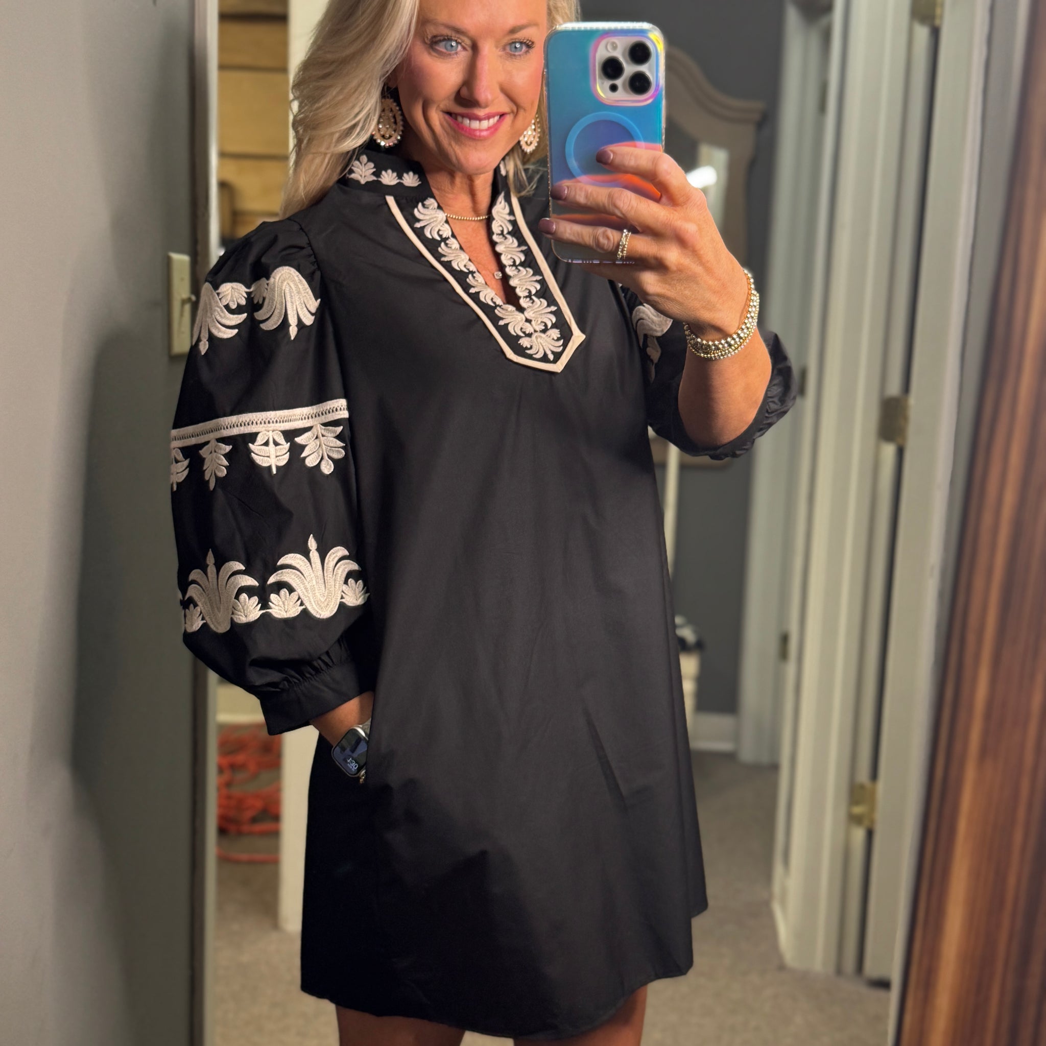 Striking Contrast Dress