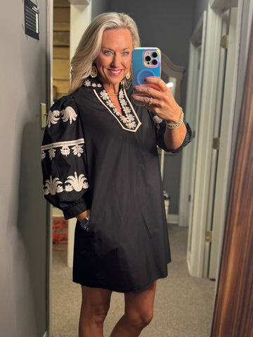 Striking Contrast Dress