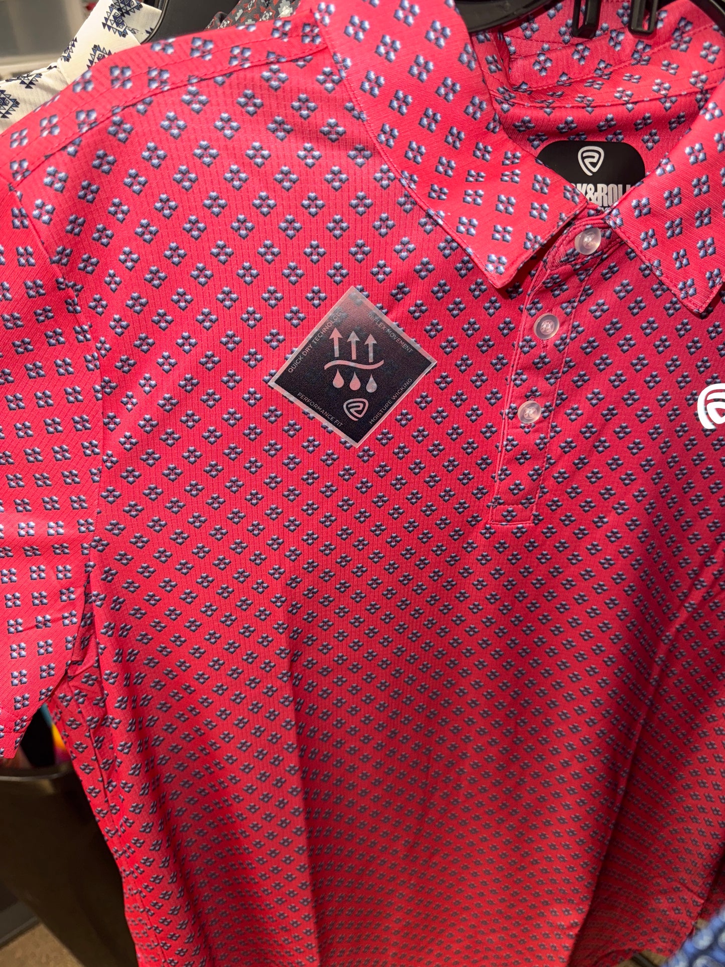 Men's Aztec Printed Polo