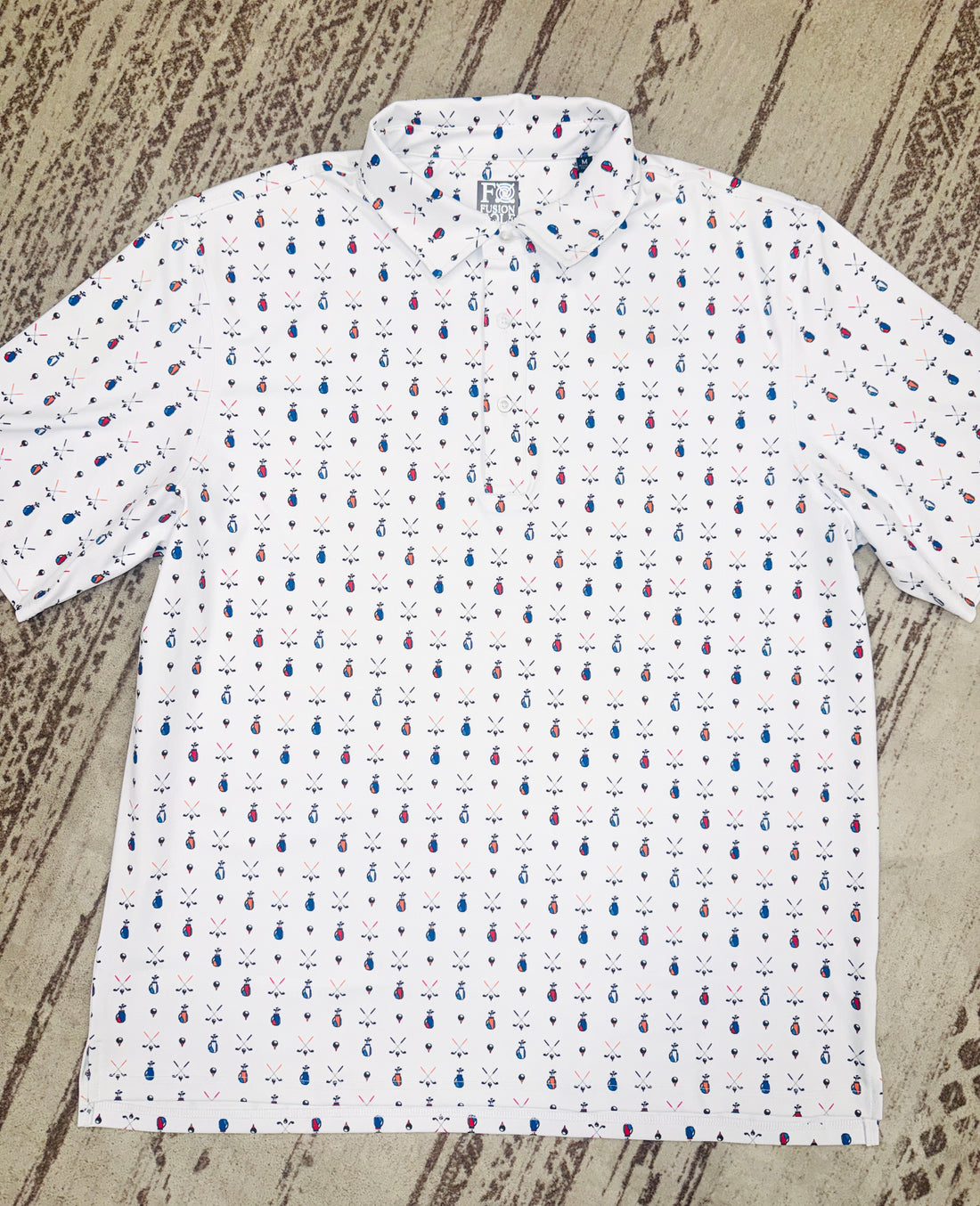 Who's Bag Print Polo