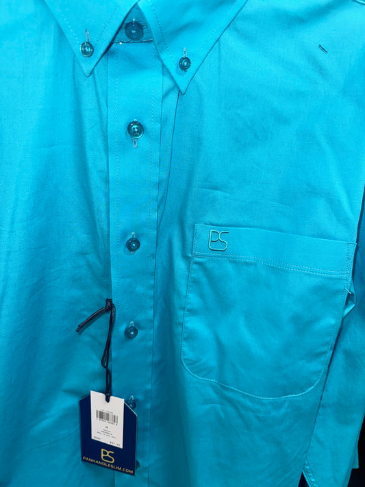 Men's L/S Solid Button Down Shirt