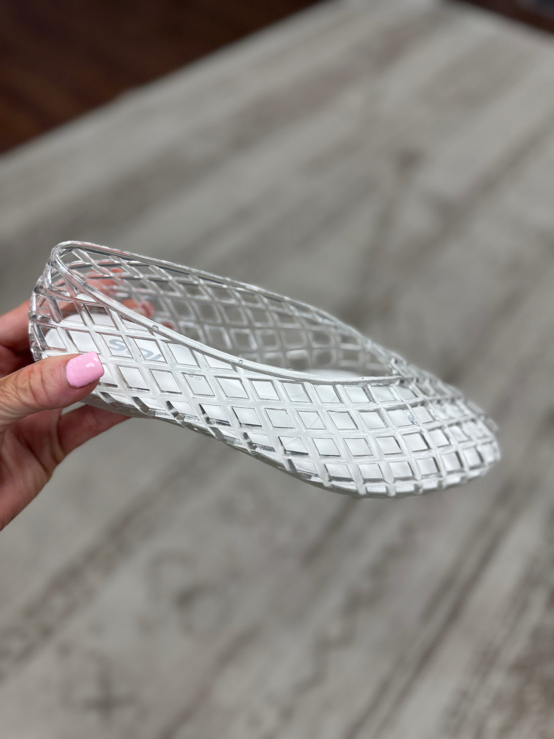 "User" Clear Jelly Shoes