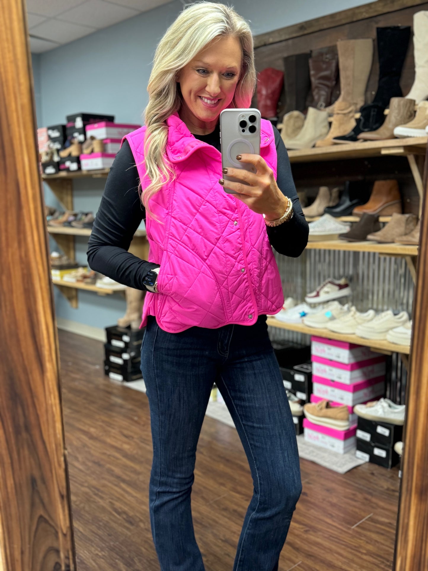 Bright Quilted Cozy Vest