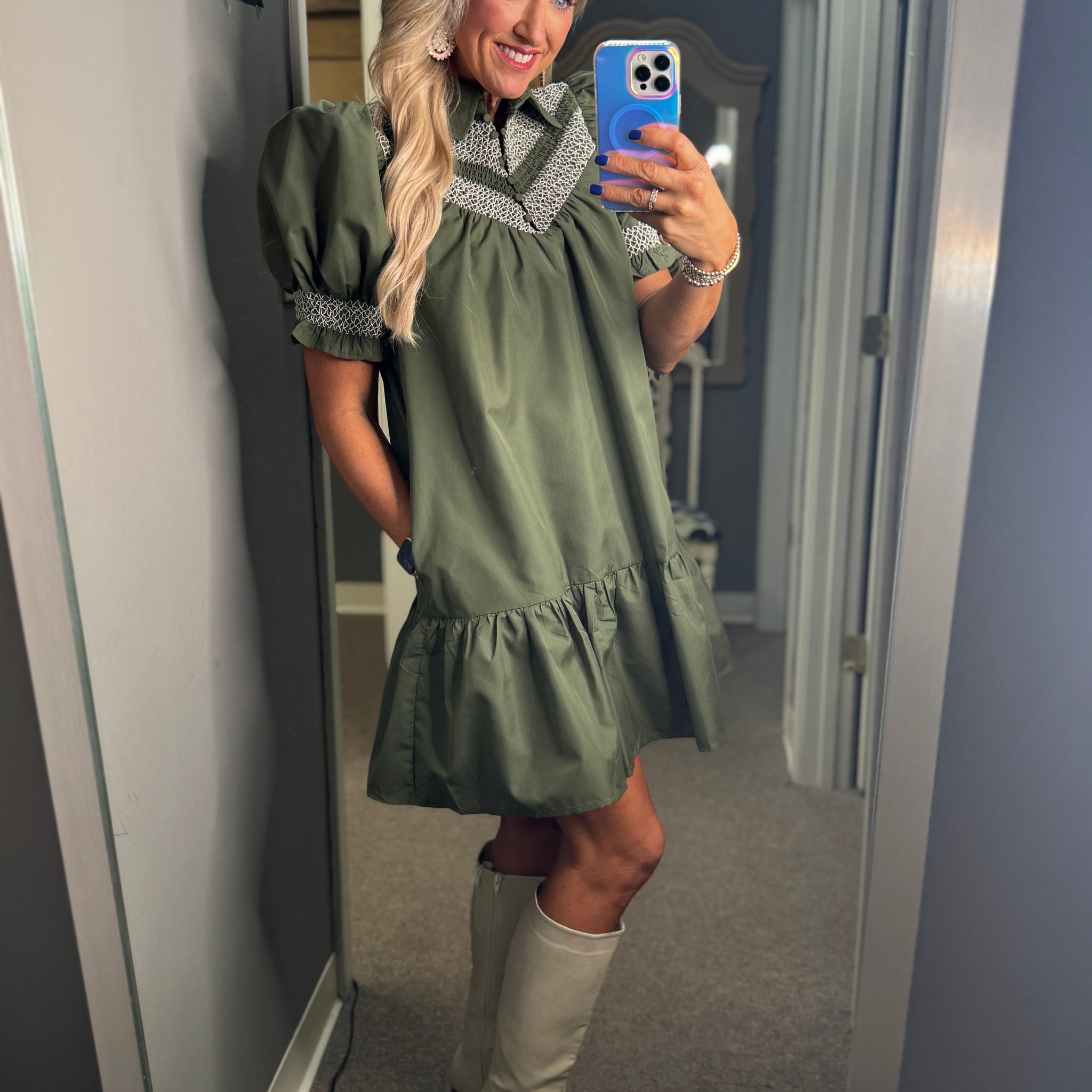 Autumn Elegance Ensemble Dress