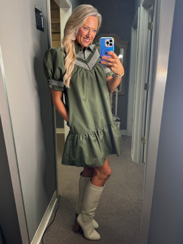 Autumn Elegance Ensemble Dress