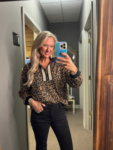Trendy Leopard Top