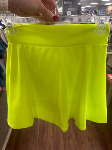 The Summer Skort - Neon Yellow